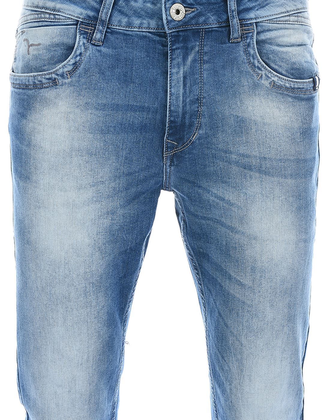 Flying Machine Men Casual Wear Blue Jeans